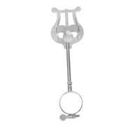 VICASKY Clip Spartiti per Clarinetto Portatile in Metallo Argento, Accessorio Musicale Leggero e Resistente, Porta Spartiti Compatto per Bande e Studenti