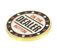 VICASKY Codice bancario per premere carte antiruggine poker guardia primo pulsante rivenditore porta carte carte di raccolta button contatore gioco ferro