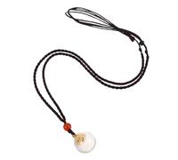 VICASKY Collana Cappuccio Dorato e Corda Intrecciata da 16mm Leggera Pendente Sfera Trasparente Apribile in Vetro e Porta Ricordi per Occasioni Varie