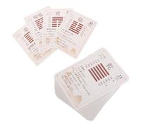 VICASKY Confezione da 64 pezzi I Ching Gua Pai giocattolo sensoriale Io sono un gioco I Ching Card Cinese monete cinesi sacchetti di monete fortunate carta cinese