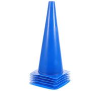 VICASKY Coni da Calcio per Allenamento 6 Unitá in Ldpe Resistenti e Facili da Installare, Colore Blu, per Esercizi di Agilità All'aperto e Training Calcistico