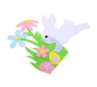 VICASKY Coniglietto Pasqua Ornamento Decorazioni Pasqua Appeso Tessuti non Tessuti di Pasqua Artigianato Decorativo Porta Applique Finestra