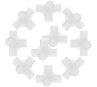 VICASKY Connettore a T per Asta Armadio 16mm in Plastica Resistente, Giunto per Scarpiera e Organizer, Kit 50 Pezzi per Montaggio Facile e Ampliamento Guardaroba in Spazi Ridotti