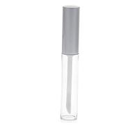VICASKY Contenitori per Gloss Labbra Vuoti da 6ml in Plastica Argento, 3 Pezzi Portatili per Cosmetici da Viaggio