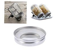 VICASKY Coperchi per Barattoli Mason con Guarnizione Silicone O Ring Chiusura Resistente e Perdita per Conservazione Sicura e Frigorifero