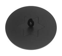 VICASKY Coperchio Antipolvere e Spegnicandela in Acciaio Inox Nero, Coperchio Esagonale a Stella per Candele a Stoppino Singolo 6-8 Cm, Accessorio per Casa e Aromaterapia, Riduce Correnti