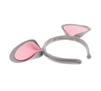 VICASKY copricapo di ratto piccole orecchie da topo fascia per orecchie da cucciolo fasce per topi fascia per orecchie di topo fascia per topi tessuto non tessuto Light Grey