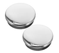 VICASKY Coprimozzo per Timoneria Barca 2 Pezzi in Acciaio Inox 304 Nero Accessori per Ferramenta per Yacht Protezione Centro Volante Marino Installazione Facile e Finitura Resistente