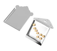 VICASKY Cordiera in Metallo per Mandolino 8 Corde, Ponte Cromato Argento Resistente, Accessori per Strumenti Musicali, Sostituzione Facile per Mandolini Solisti e Ensemble