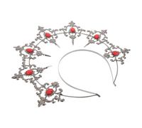 VICASKY Corona da Dea Maria Greca Vintage Cerchietto Tiara per Capelli Copricapo da Festa Strass Accessori per Capelli da Donna Cerchietto da Matrimonio