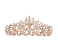 VICASKY Corona nuziale per sposa tiara barocco con strass scintillanti, accessorio per capelli perfetto per matrimonio, ballo di fine anno e occasioni speciali