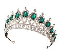VICASKY Corona per matrimonio, fascia per capelli, con strass scintillanti, accessorio da sposa, per occasioni speciali, come feste di compleanno e anniversari