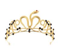 VICASKY Corona Tiara Serpente Egiziano in Lega con Strass per Sposa Donna Accessorio Capelli Elegante per Matrimonio Festa Compleanno e Halloween Design Leggero e Regale