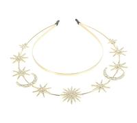 VICASKY Coroncina Doppio con Stelle e Accessorio per Matrimonio e Cerimonie Tiara per Sposa e Speciali