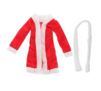 VICASKY Costume da bagno natalizio per bambole Pigiama festivo per decorazioni natalizie e gioia dei bambini per le bambole di Babbo Natale Elegante abbigliamento casual