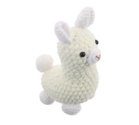 VICASKY Crochet Alpaca Pendant Handmade Knitted Animal Charm Lightweight Artistic Keychain Ornament For Backpack And Home Decor