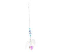 VICASKY Crystal Angel Wings Hanging Decoration Garden Ornament Beautiful Crystal Suncatcher for Window and Outdoor Decor