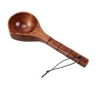 VICASKY Cucchiaio in legno per shampoo, mestolo in legno, mestolo in stile cinese, cucchiaio da giardino, cucchiaio da sauna, mestolo in legno, tazza da caffè