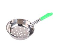 VICASKY Cucchiaio Schiumarola in Acciaio Resistente Scolapasta Manico Ergonomico Colino Per Cucinare e Servire Pasta Noodles e Verdure