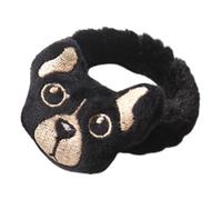 VICASKY cuccioli fascia piccolo raso Carino elastici per neri bande elastici per da donna cravatta per clip sulle code di cavallo per le donne Peluche Nero