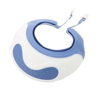 VICASKY Cuffia da bagno per shampoo, cappuccio protettivo per shampoo, con dimensione regolabile, protezione per capelli del bambino, in PVC, blu