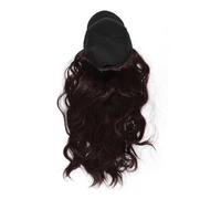 VICASKY Cuffia per parrucca da uomo, con cappuccio a coda di cavallo, per cappello, cappello, capelli, parrucca con berretto da baseball, cappello con capelli in poliestere nero