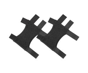 VICASKY Cuscinetti Ergonomici in Tessuto Nero per Stampelle Anteriori, Supporto Confortevole per Gomito e Manico, Traspiranti e Assorbenti, per Uso Domestico Salita Scale, 1 Coppia