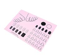 VICASKY Cuscinetto per unghie UV mano di pratica di arte del treno manicure X Unghia forma tappetino artigianale in silicone per dipingere MAT PRATICA UNGHIE Gel di silice rosa