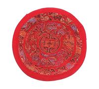 VICASKY Cuscino Per Ciotola Tibetana Temple Bowl Materiale Per Ciotola Tibetana Buddha 10 Cm Rosso