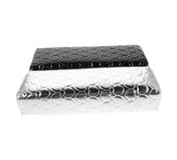 VICASKY Cuscino Poggiabraccio per Nail Art, in Pu e Stoffa, 2 Pezzi, per Manicure e Design Unghie, per Nail Tech e Appassionati DIY