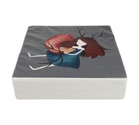 VICASKY Cuscino Rialzato per Sedia da Pranzo Cinghie Antiscivolo Fodera Rimovibile e Lavabile Accessorio per Sedie di Diverse Dimensioni per Pasti Sicuri e Confortevoli