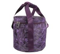 VICASKY Custodia in cristallo portatile, robusta borsa da viaggio per campane tibetane con imbottitura interna, per ciotole leggere e portatili, protezione sicura per le ciotole musicali