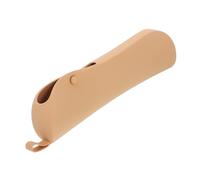 VICASKY Custodia matita per sopracciglia Porta del pennello per trucco piccola borsa per il trucco Continua porta pennelli trucco in silicone contenitori da viaggio Gel di silice Cachi
