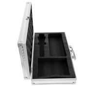 VICASKY Custodia Microfono Wireless in Metallo Leggera Maniglia, Dimensioni 35x19.2x6.5cm, Custodia Protettiva Multifunzionale Per Musicisti e Cantanti