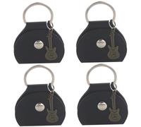VICASKY Custodia per plettri per chitarra, per auto, in metallo, colore nero, Nero x 2 pezzi, moderno