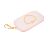 VICASKY - Custodia per salviettine umidificate, borsa da viaggio, per salviettine umidificate, pratica custodia per fazzoletti umidi, colore: arancione