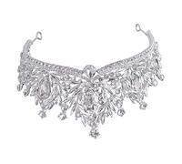 VICASKY da sposa per Rhinestone Tiara, accessorio per capelli da donna, occasioni come matrimoni, fidanzamenti e celebrazioni speciali, colore argento, durevole