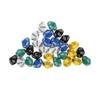 VICASKY Dadi da Tavolo per Maggiore Divertimento Portatili in Plastica 30 Pezzi, Accessori da Gaming per Giochi da Tavolo e Educazione, Colore Casuale