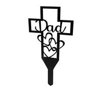 VICASKY Decorative Cemetery Stake Memorial Garden Decor for Loved Ones Weather Resistant and Durable Grave Marker Elegant Remembrance for Family and Friends