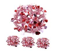 VICASKY Decorazione a forma di cuore, 4 pezzi, sfondo per feste, eleganti strisce decorative