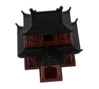 VICASKY Decorazione a Pagoda in Miniatura per Acquari e Micro Paesaggi, Statua di Mini Pagoda Giapponese Alta 6 Cm, Ornamento da Giardino delle Fate e Accessorio Artigianale per Bonsai e Ufficio