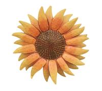 VICASKY Decorazione da Parete Fiore di Sole in Ferro Resistente Semplice da Appendere Ornamento Murale Esterno ed Interno per Casa Ristorante e Bar Design Elegante e Colori Vivi