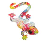 VICASKY Decorazione da Parete in Resina a Forma di Geco Medio Scultura Artistica Resistente alle Intemperie Gancio per Interni ed Esterni Decorazione da Giardino e Patio