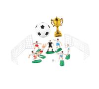 VICASKY Decorazione per torta di calcio, accessori per torte di calcio, per ragazzi, mini calciatori, accessori per feste di calcio