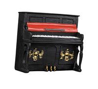 VICASKY Decorazione Piano Vintage in Resina Piccola Miniatura per Casa e Ufficio Pianoforte da Tavolo Realistico per Regalo Pianista e Collezione