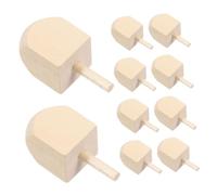 VICASKY Decorazioni Hanukkah 10 pezzi Set di tre idoli in legno Blanko Artigianato Per Bambini Giocattoli Tradizionali