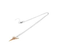 VICASKY Dente di squalo collana da denti di squalo collana da donna con denti di squalo da masticare, da spiaggia, da surf, da spiaggia, da ragazzo, in metallo