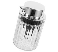 VICASKY Detergente per il viso Bottiglia, dispenser per pompa di sapone schiumogeno, bottiglia ricaricabile per schiuma di lavaggio viso e sapone liquido, trasparente, con pompa argentata