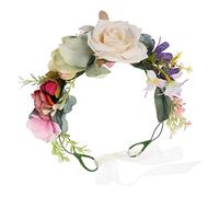 VICASKY Di Fiori Sposa Cerchietto Floreale Per Copricapo Floreale Per Feste Matrimonio Falso Design Semplice Accessori Donne Ragazze Compleanno Concerti