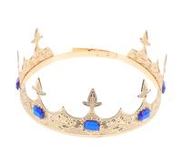VICASKY di tiara King Crown ballo studentesco reginetta del ballo Halloween per corone costume regina del re lega Blue